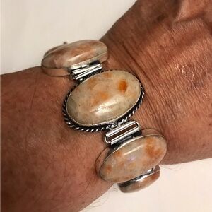 Sunstone 925 Sterling Silver Bracelet